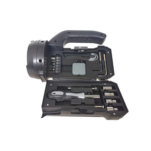17-in-1 Flashlight Tool Kit with Screwdrivers, Knife, Tape Measure, Allen Keys, and More for DIY Projects and Repairs