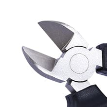 Sharp-Tec Diagonal Side Cutting Pliers, Forged Steel, Nickel Finish, Anti-Slip Handle, 6-Inch, Durable Wire Cutter for Electrical & Metal Work