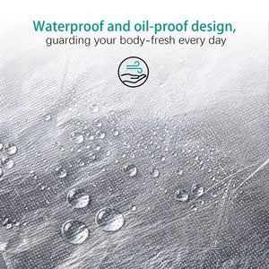 100 Disposable Plastic Aprons Clear Polyethylene Waterproof Food Industry Protective Gowns 16 Microns