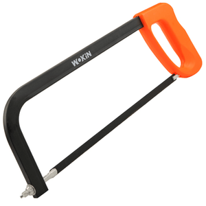 12" Hacksaw with Ergonomic Handle for Wood, Metal, and Plastic Cutting