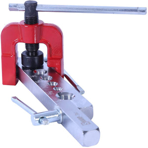 Sharp-Tec Professional Flaring Tool Set, 6-15mm Tubing Sizes, Copper, Aluminum, Magnesium, Soft Steel, Pipe Fittings, Heat-Treated Steel, Durable