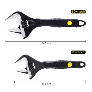 Sharp-tec Adjustable Wrench, Chrome Vanadium Steel, Anti-Rust, Ergonomic Handle, 6-12 Inch, Wide Jaw Capacity, Precision Scale