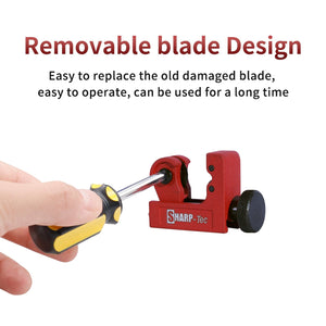 3-22mm Metal Pipe Cutter, Alloy Steel Cutting Wheel, Hand-Driven, for Copper, Brass, Aluminum, Stainless Steel, Compact & Durable