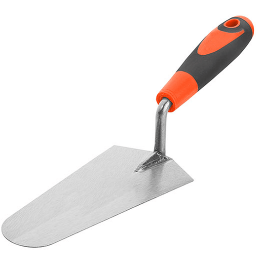 Sharp-Tec 180mm 7" Gauging Trowel, High-Quality Steel Trowel for Mixing & Measuring Cement, Soft Grip Handle
