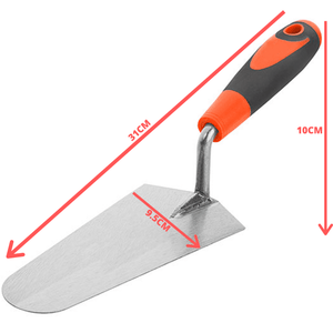 Sharp-Tec 180mm 7" Gauging Trowel, High-Quality Steel Trowel for Mixing & Measuring Cement, Soft Grip Handle