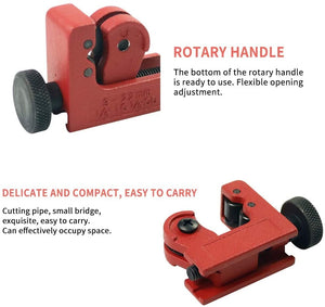 3-22mm Metal Pipe Cutter, Alloy Steel Cutting Wheel, Hand-Driven, for Copper, Brass, Aluminum, Stainless Steel, Compact & Durable