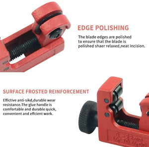 3-22mm Metal Pipe Cutter, Alloy Steel Cutting Wheel, Hand-Driven, for Copper, Brass, Aluminum, Stainless Steel, Compact & Durable