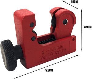 3-22mm Metal Pipe Cutter, Alloy Steel Cutting Wheel, Hand-Driven, for Copper, Brass, Aluminum, Stainless Steel, Compact & Durable