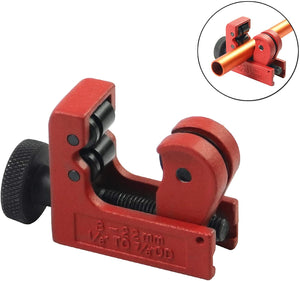 3-22mm Metal Pipe Cutter, Alloy Steel Cutting Wheel, Hand-Driven, for Copper, Brass, Aluminum, Stainless Steel, Compact & Durable