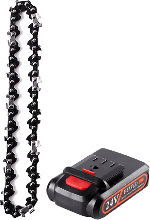 Sharp-Tec Mini Cordless Handheld 21V Chainsaw, Lightweight, One-Hand Use, High Efficiency, Accessories Included
