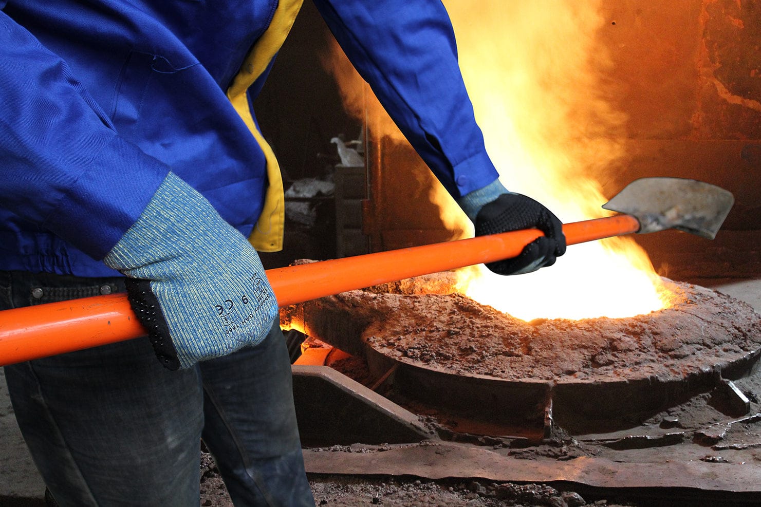 Heat Resistant Sandy Nitrile Grip Gloves