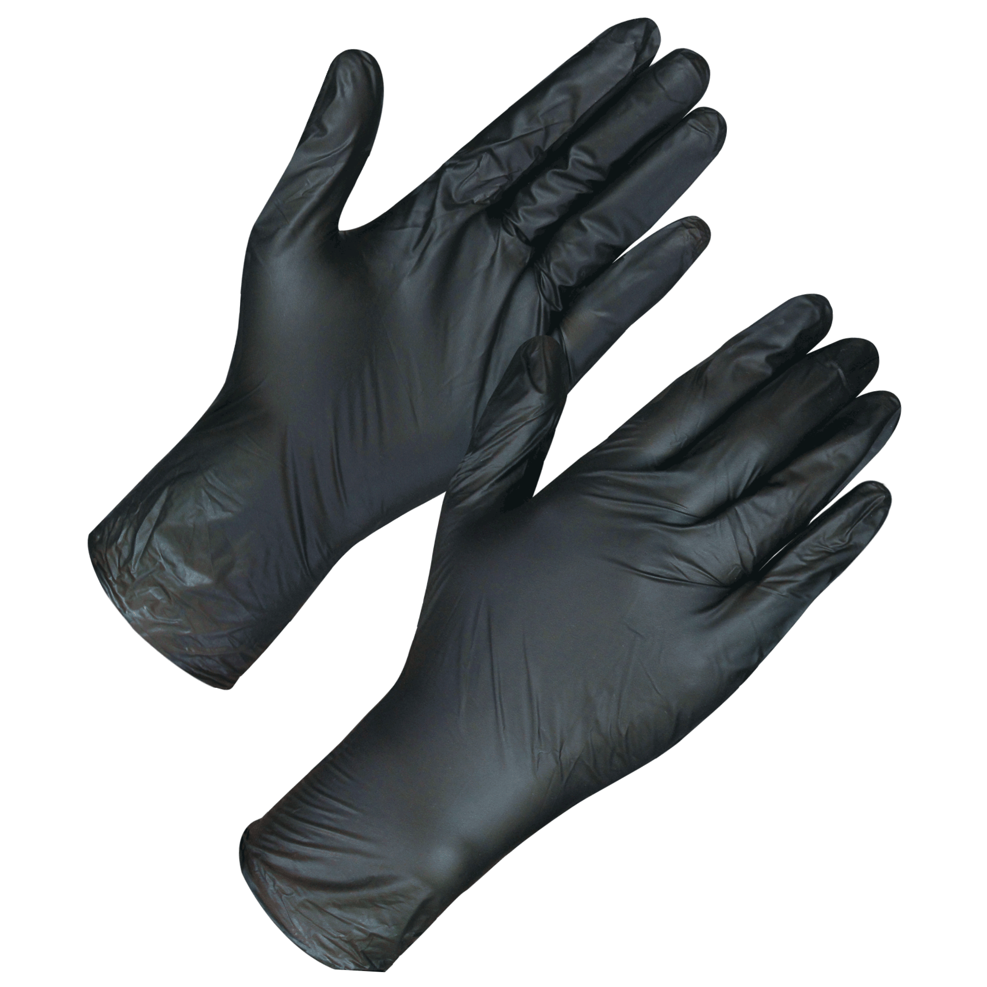 Disposable Nitrile Examination Gloves, Latex-Free, Powder-Free, Blue or Black, 100pcs Pack, Medical & Safety Standards