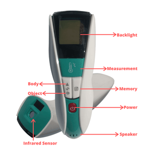 Digital Infrared Thermometer Non-Contact Forehead and Object Temperature Checker