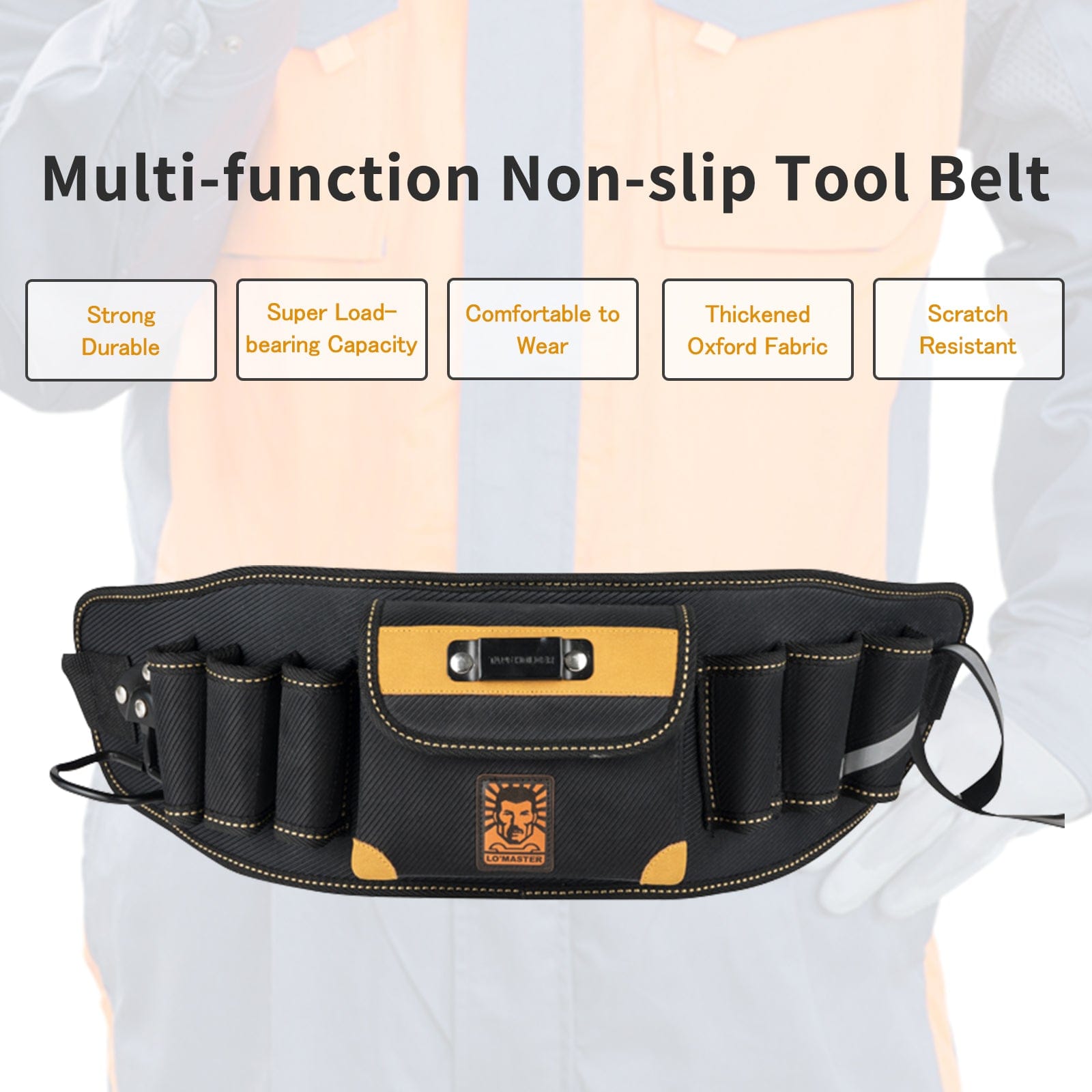 Adjustable Tool Belt with Hammer Holder