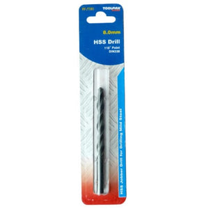 HSS Jobber Drill Bits, 118° Tip, Black Oxide Finish, General Purpose, for Steel, Cast Iron, Non-ferrous Metal, Plastic