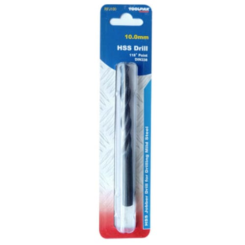 HSS Jobber Drill Bits, 118° Tip, Black Oxide Finish, General Purpose, for Steel, Cast Iron, Non-ferrous Metal, Plastic