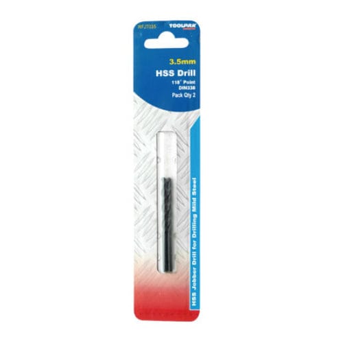 HSS Jobber Drill Bits, 118° Tip, Black Oxide Finish, General Purpose, for Steel, Cast Iron, Non-ferrous Metal, Plastic