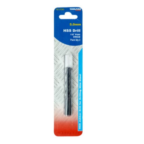 HSS Jobber Drill Bits, 118° Tip, Black Oxide Finish, General Purpose, for Steel, Cast Iron, Non-ferrous Metal, Plastic