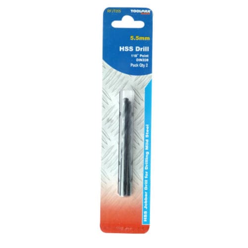 HSS Jobber Drill Bits, 118° Tip, Black Oxide Finish, General Purpose, for Steel, Cast Iron, Non-ferrous Metal, Plastic