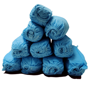 Disposable Shoe Covers, Anti-Slip, Non-Woven Fabric, Pack of 100, Protective Shoe Covers for Dust, Spills, and Contaminants