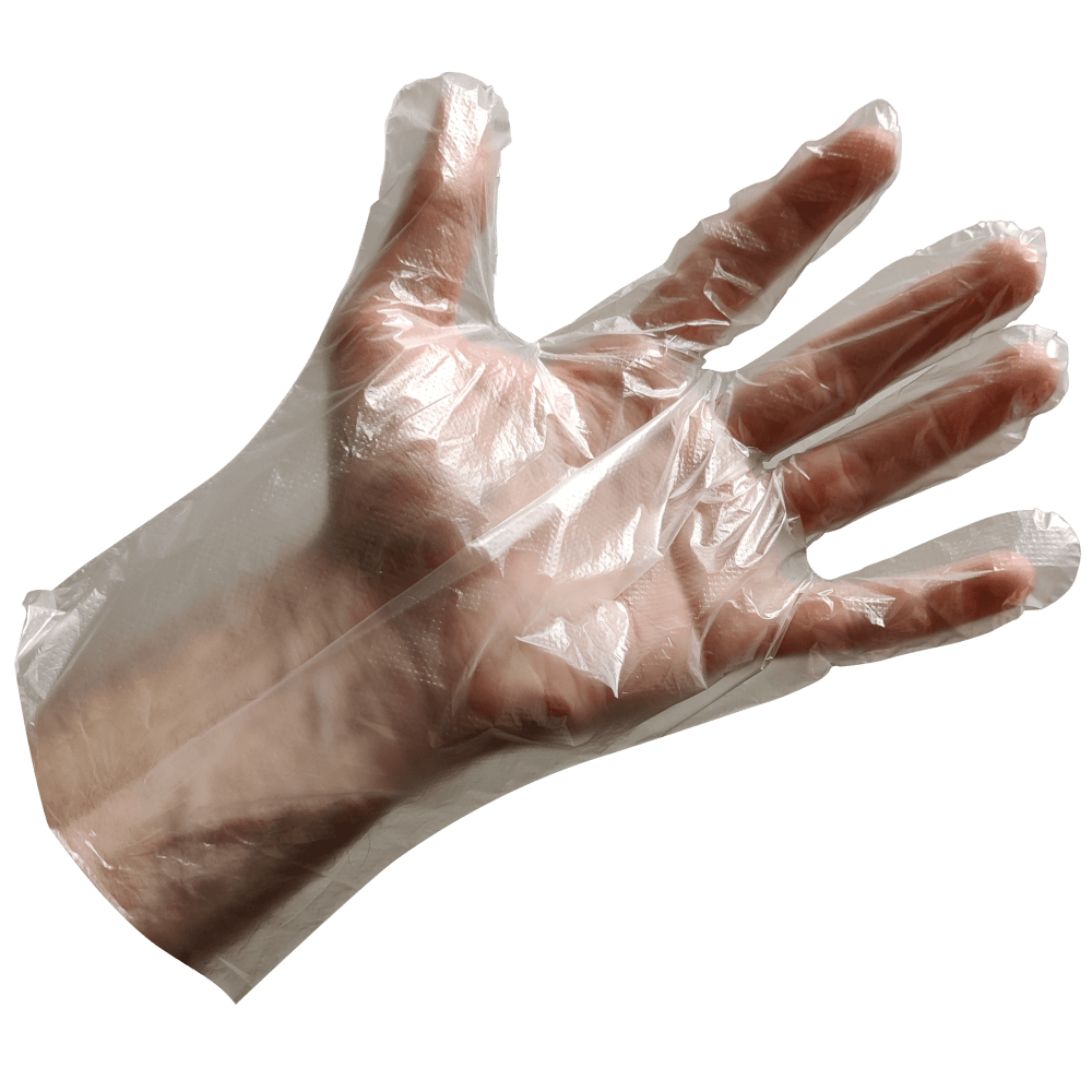 Disposable Plastic Gloves Clear PE