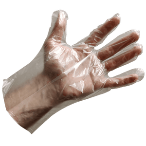 Disposable Plastic Gloves Clear PE, 200pcs, Latex-Free, Powder-Free, Protective Gloves for Skin Irritation and Food Handling