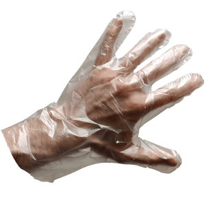Disposable Plastic Gloves Clear PE, 200pcs, Latex-Free, Powder-Free, Protective Gloves for Skin Irritation and Food Handling